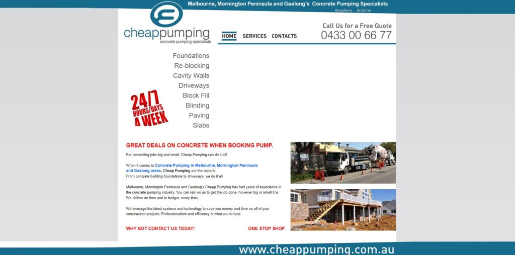 cheap pumping concrete pumping providers melbourne