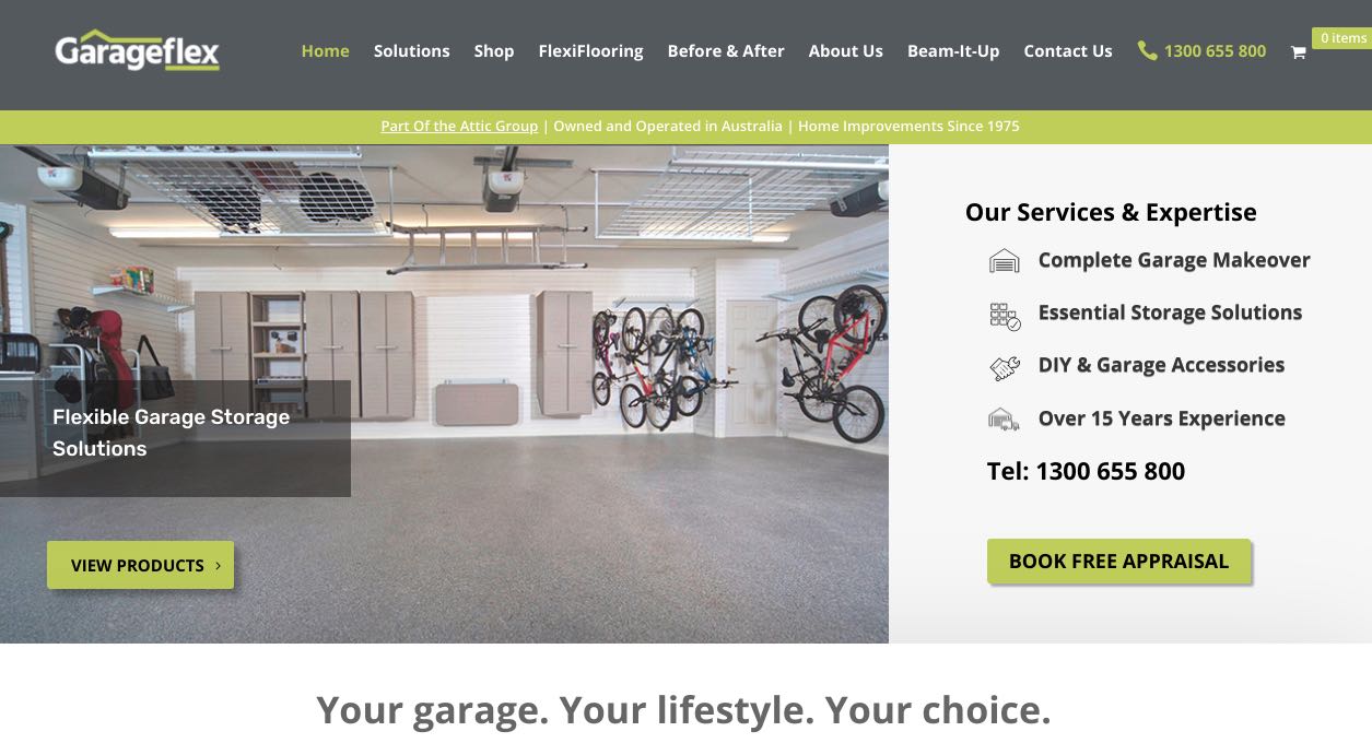 garage flex garage fit out renovation sydney, new south wales