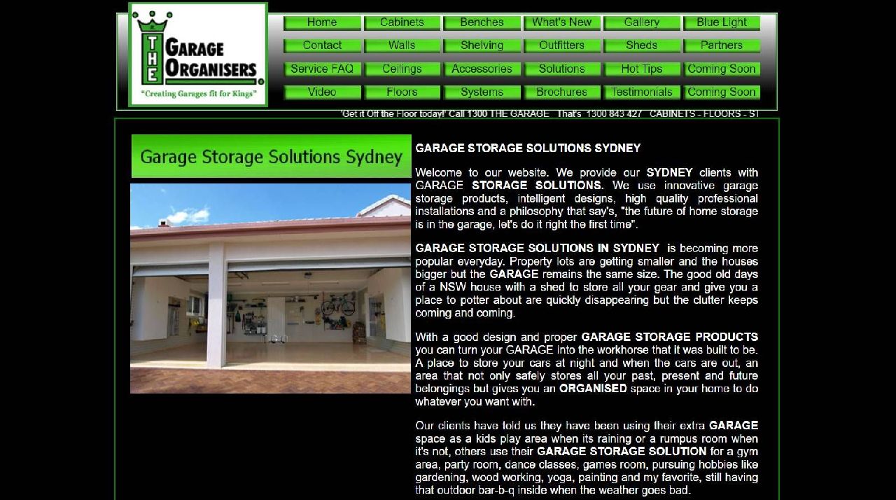 garage organisers storage cabinet solutions sydney