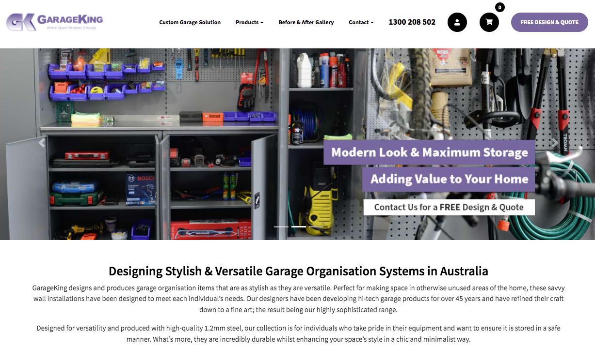 garageking – garage fit out renovation sydney, new south wales