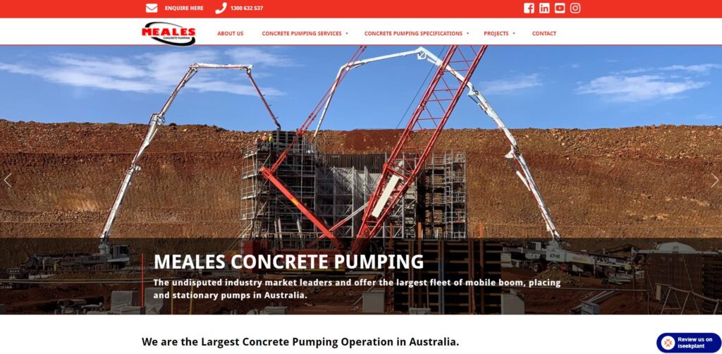meales concrete pumping concrete providers melbourne