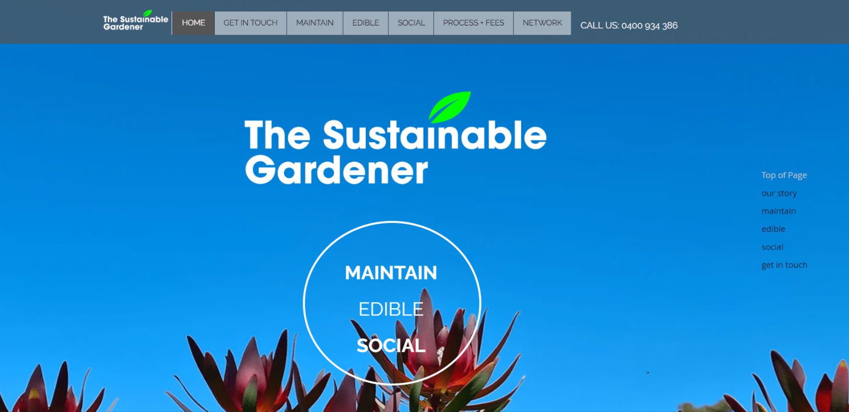 the sustainable gardener