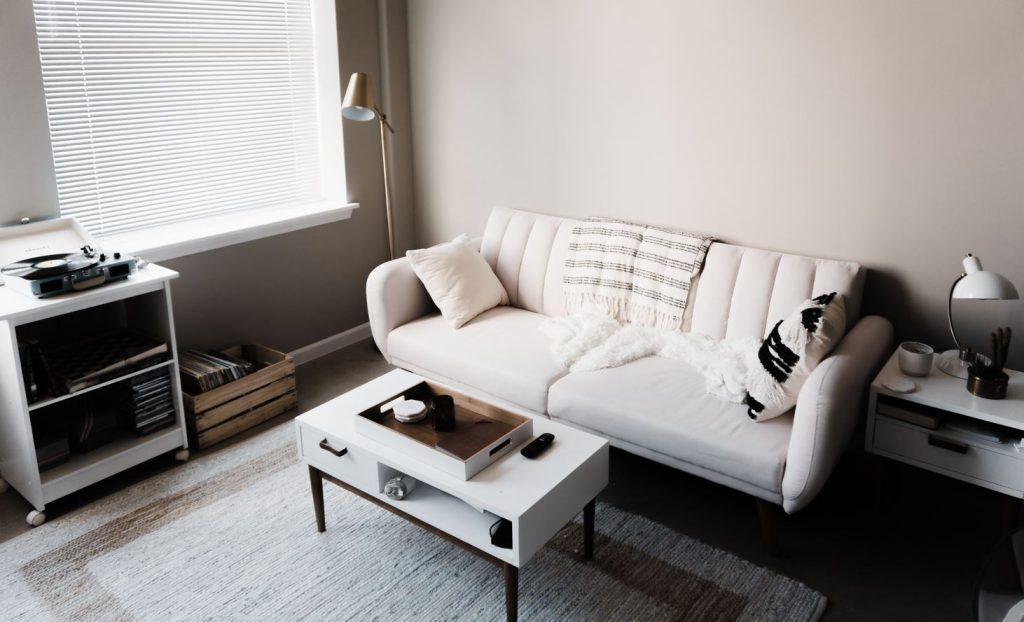 minimalist living room setup